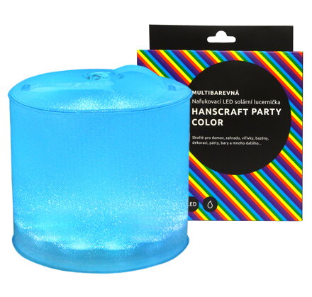 Nafukovacie LED solárne svietidlo HANSCRAFT COLOR