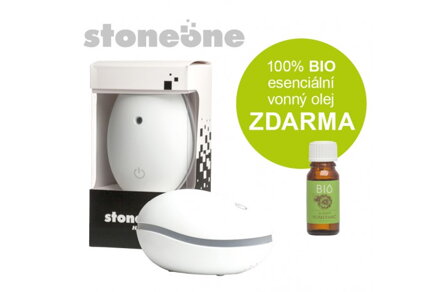 Ultrazvukový aróma difuzér Hanscraft STONEONE biely