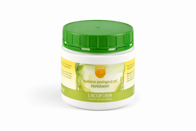 Saunová peelingová soľ Mäta pieporná