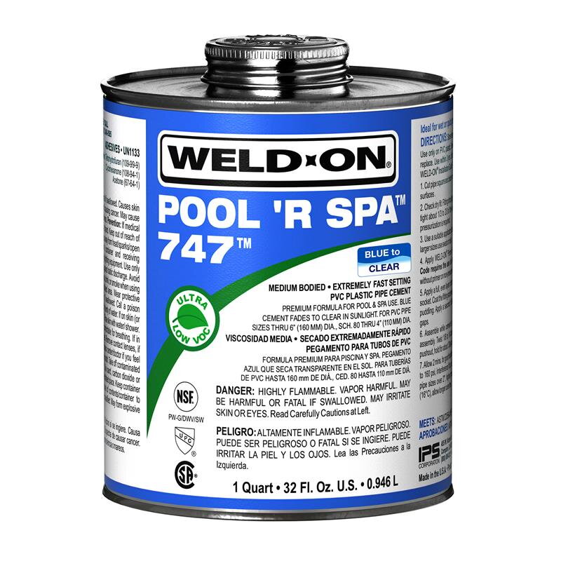 Rýchloschnúce lepidlo na PVC Weld-on 747 237ml