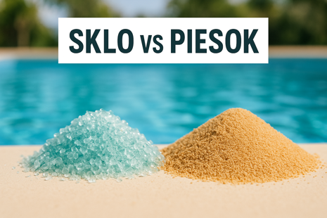 Sklo vs. piesok: Ktoré médium udrží bazén čistejší?