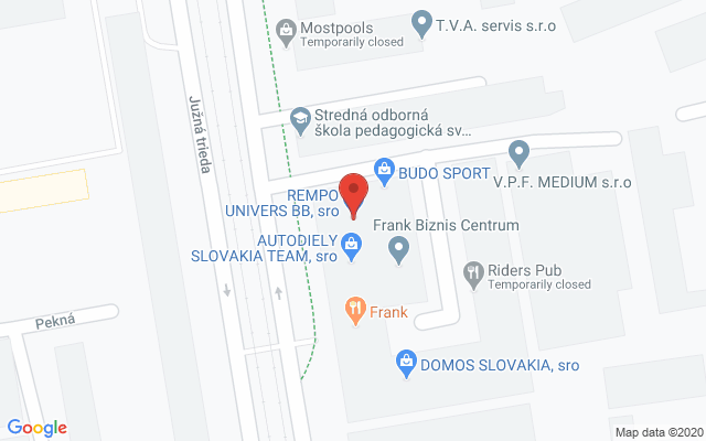 Google map: Južná trieda 48 C, Košice